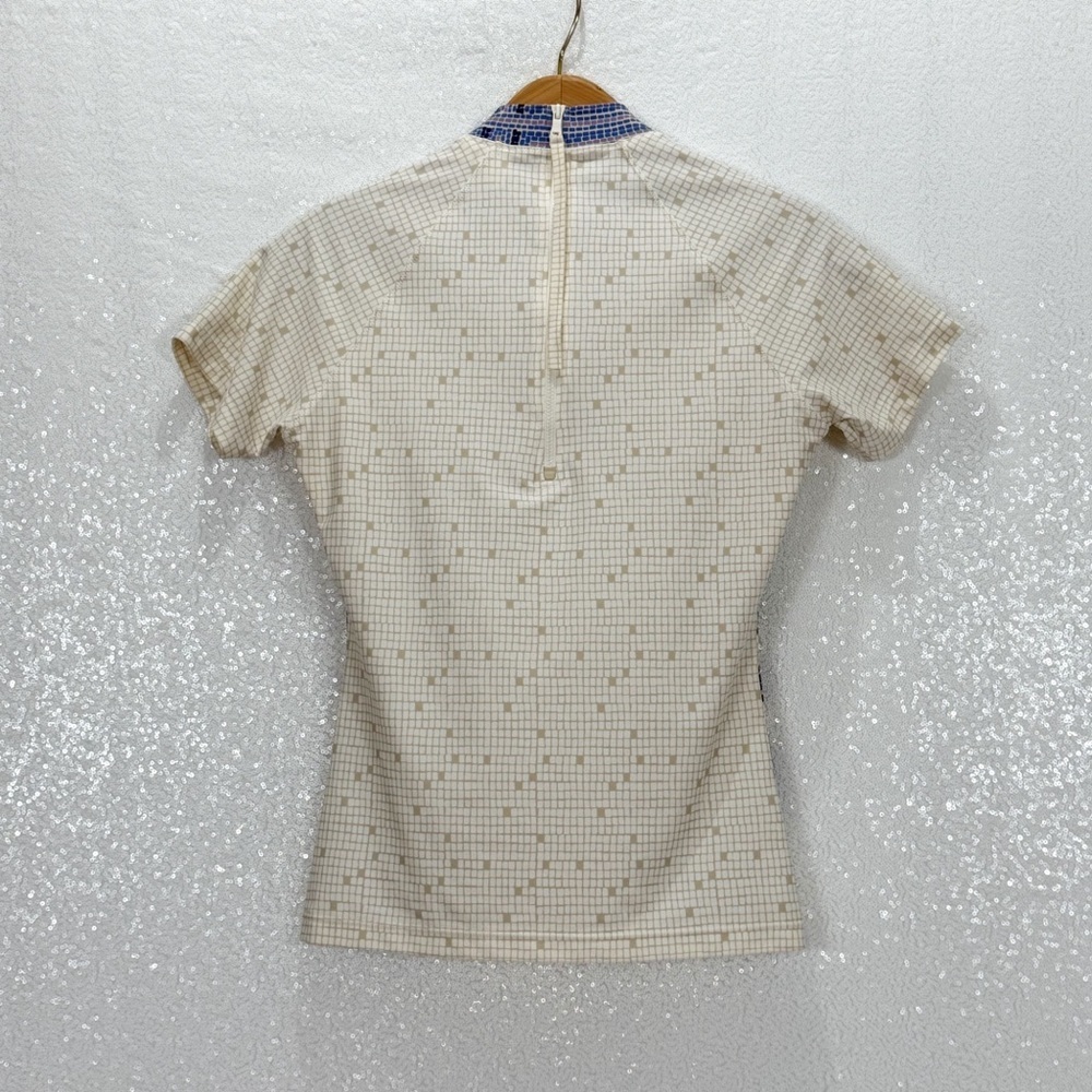 Tory Burch Mosaic Patterned Women's swim Top size small petite - Picture 4 of 16